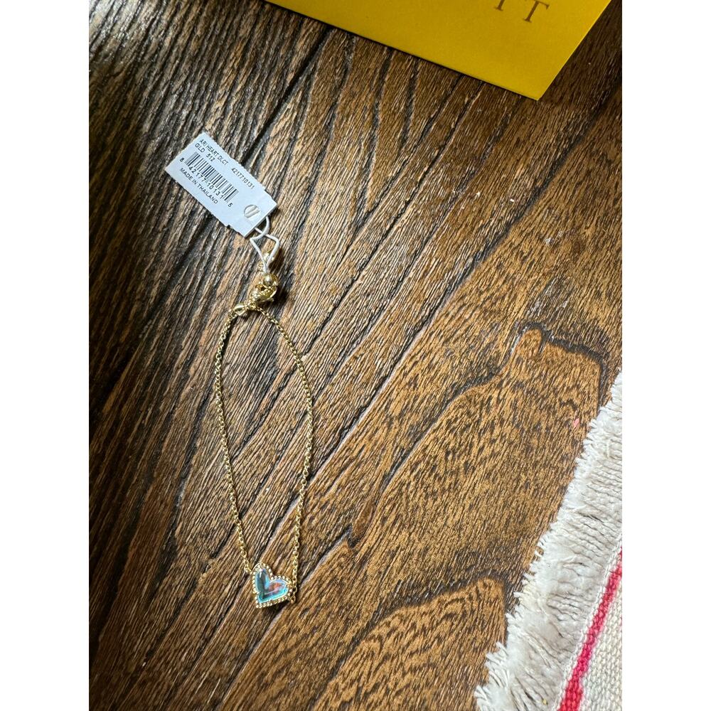 Kendra Scott Ari Heart Gold Chain Bracelet